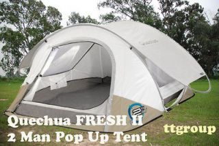   Waterproof Pop Up Camping Tent 2 Seconds FRESH II, 2 Man Double Lining