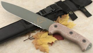 Ontario Knife Co. RAT RTAK II ULTIMATE 1095 Carbon Serrated Edge w 