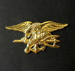 US Navy SEALs Trident Insignia Metal badge pin ( NSWC type ) ★