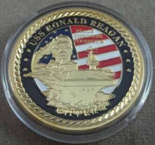 us navy uss ronald reagan gipper challenge coin time left