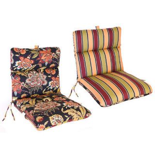 Outdoor Patio Furniture Chair Cushions Pattern Reversible Deep 