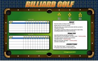 billiard golf game for your pool billiards table time left