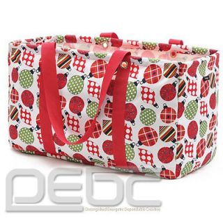 Thirty One Large Utility Tote In Holiday Toss 