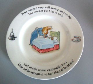 WEDGWOOD of Etruria & Barlaston Peter Rabbit Plate Beatrix Potter
