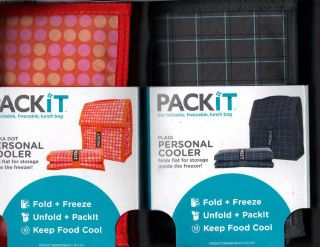 PackIt ~Freezable Lunch Bag ~ Personal Cooler ~ Keeps food cold up to 
