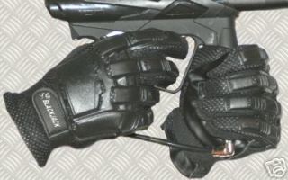 PAINTBALL/AIRSOFT GLOVES W PVC ARMOR  Black Large