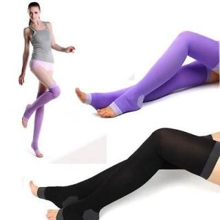 Women Overnight Slimming Socks Leggings Spats Compression Shaping Leg 