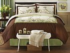 brown green butterfly bedding comforter set more options color size
