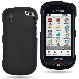   Pantech HotShot 8992 Black Hard Rubber Faceplate Phone Cover Case
