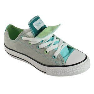 Converse All Star Junior Double Tongue OX Canvas Core Trainers