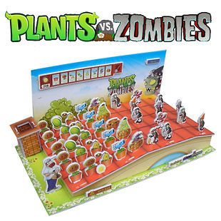 NEW DIY BOYS/GIRLS TOYS 3D Paper Puzzle Plants vs Zombies Jigsaw Game 