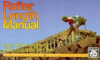 Rafter Length Manual by Benjamin Williams 1979, Paperback
