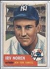 1953 topps baseball 35 irv noren sp yankees buy it