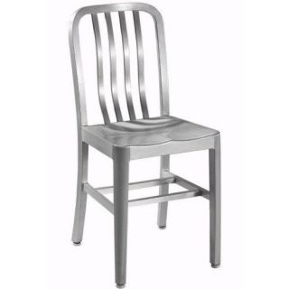 brushed aluminum dining indoor outdoor chair time left $ 109