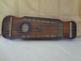 RARE ANTIQUE AMERICAN FRUITWOOD ZITHER EARLY 20TH CENTURY 