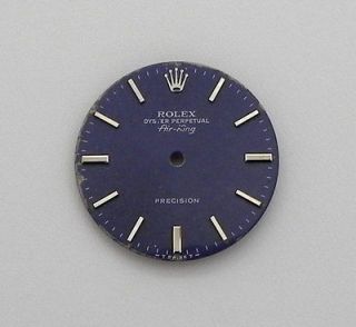 rolex air king oyster perpetual precision blue watch dial face