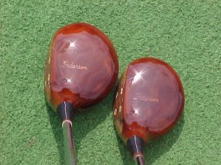 Pedersen 1940`s Lady Persimmon Golf Clubs set Refinished Woods Driver 