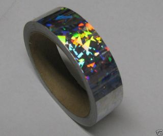 silver holographic crystal vinyl tape 1 x 25 ft time