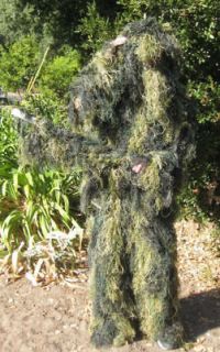 New Ghillie Suit Camo Woodland Paintball Sniper M/L Camouflage Hunting 