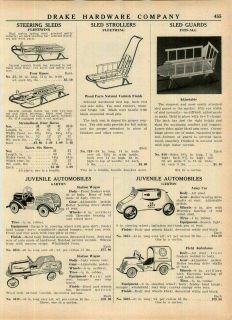 1943 AD Garton Pedal Car US Army Field Ambulance Station Wagon Coaster 