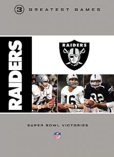 NFL Oakland Raiders 3 Greatest Games   Super Bowl Victories DVD, 2009 