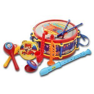THE WIGGLES  8 Piece Drum Kit (Plastic Toy)  WEST DESIGN