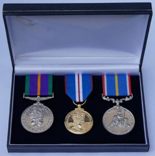 Acc Campaign Service Jubilee 2002 British National Service Medal Trio 