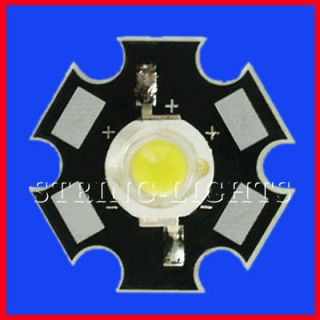   White High Power Star LED Lamp Light 3W 3 Watt 220 240LM 10000K CCT