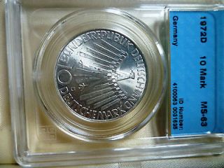 1972 GERMANY   OLYMPIC SUMMER GAMES 24 PC. SILVER UNC.COIN SET 