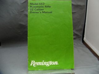 remington model 552 rifle manual instructions time left $ 14