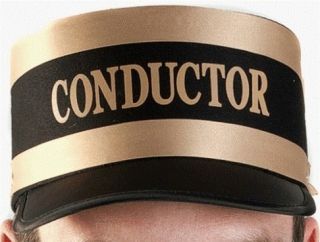   CONDUCTOR HAT RAILROAD TRAIN OPERATOR CONDUCTORS COSTUMES CAP 55801