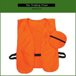 blaze orange hunting safety vest  0 01