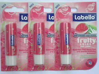 Labello Pink Guava Fruity Shine Lip Balm Stick Care Soft Beauty Lips 