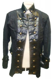 RAVEN Steampunk medieval Leather look/Heavy Cotton pirate style jacket