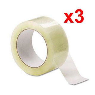 12 Rolls Clear Carton Sealing Packing Tape Box Shipping 2 2.0 mil 110 