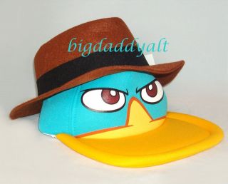   Parks Phineas and Ferb PERRY the PLATYPUS Agent P Spy Costume HAT Cap