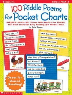 100 Riddle Poems for Pocket Charts Delightful Guess Me Poems with 