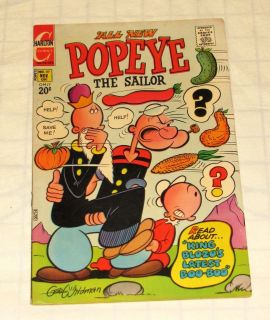   All New Popeye The Sailor No. 117 Nov. 1972 w/Wimpy Pappy & Swee Pea