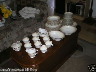 Noritake Mystery #103 62 Piece China Set Made In Occupied Japan