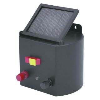 new solar powered electric fence charger horse cattle time left