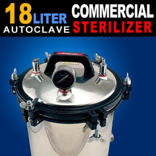 New MTN Commercial High Pressure Steam Autoclave Sterilizer 18L Tattoo 