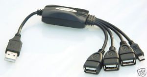Newly listed High Speed USB 2.0 4 Port Hub Splitter Cable Adapter