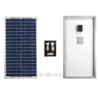 25W 12 VOLT LOW VOLTAGE PV/SOLAR PHOTOVOLTAIC PANEL FOR HOME/RV USE 