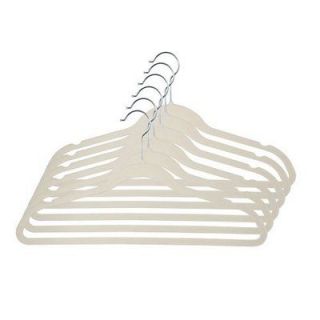 200 NEW Slotted White Plastic Clothing Clothes Hangers