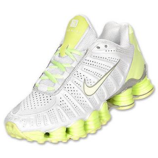 Nike Shox TLX Running Shoes Womens Style #488344 130 White/Liquid Lime 