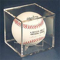 ULTRA PRO Baseball Ball Cube UV Holder Display Case With Stand Signed