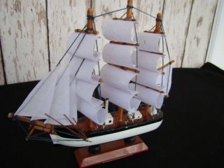 wood clipper ship model sailboat wooden sail boat 6 time