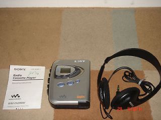 Sony Portable Walkman Retro Cassette Player Digital AM/FM + Weather 
