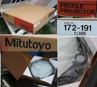 Mitutoyo Profile comparator projector screen 172 191 Brand New