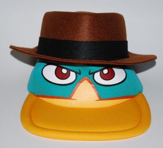   Parks Phineas and Ferb PERRY the PLATYPUS Agent P Spy Costume HAT Cap